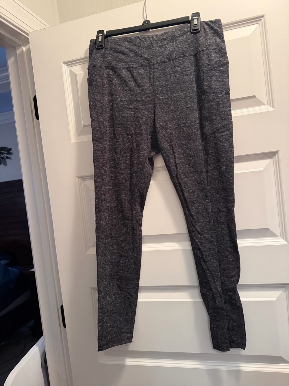 Athletic Works Heathered Charcoal High-Waist Leggings